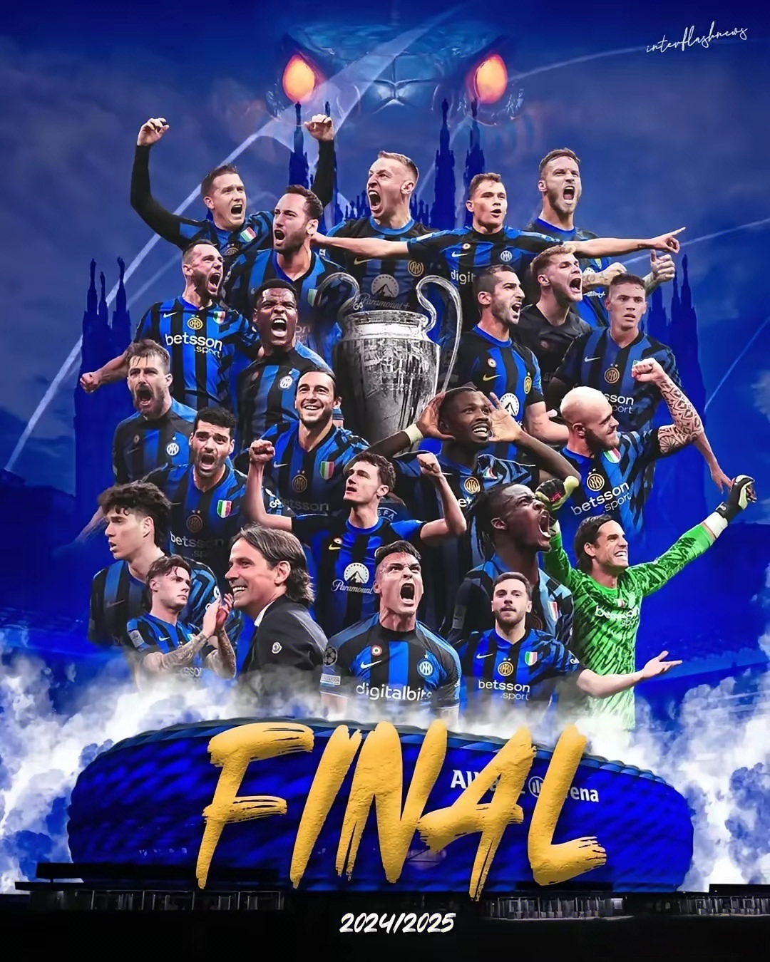 包含国际米兰锋线进攻全面升级,目标击败拜仁捧起欧冠奖杯的词条 包含国际米兰锋线进攻全面升级,目标击败拜仁捧起欧冠奖杯的词条